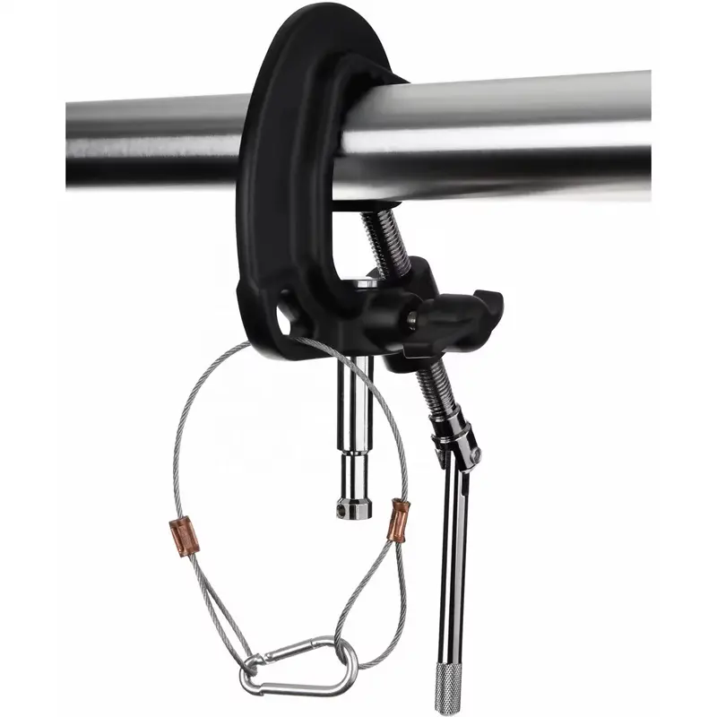 MagicLine Junior Pipe Clamp with Baby Pin TV Junior C-Clamp with Tommy Bar and Pad (C65)