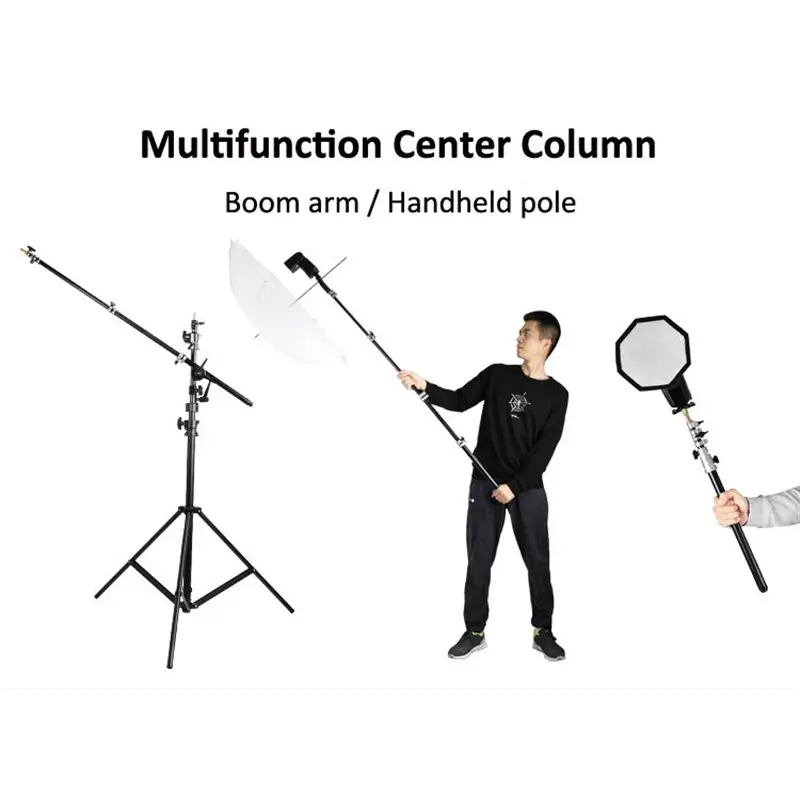 MagicLine Reversible Light Stand with Detachable Center Column (5-section center column)