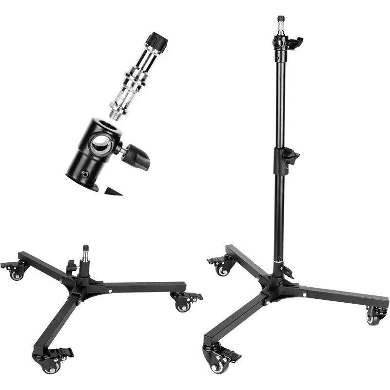 MagicLine Photography Wheeled Floor Light Stand (25″)