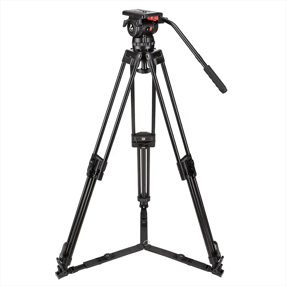 V18 Broadcast Heavy Duty Aluminum Video Camera Tripod System