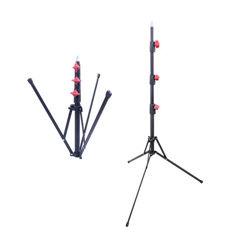 MagicLine 203CM Reversible Light Stand With Matte Balck Finishing